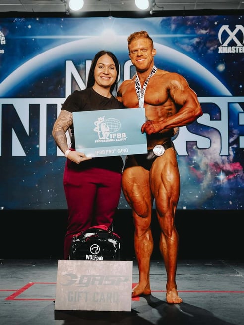 YOUR NEW IFBB PRO AND OVERALL CHAMPION 🎯We started together in 2022 and Dylan’s first words to